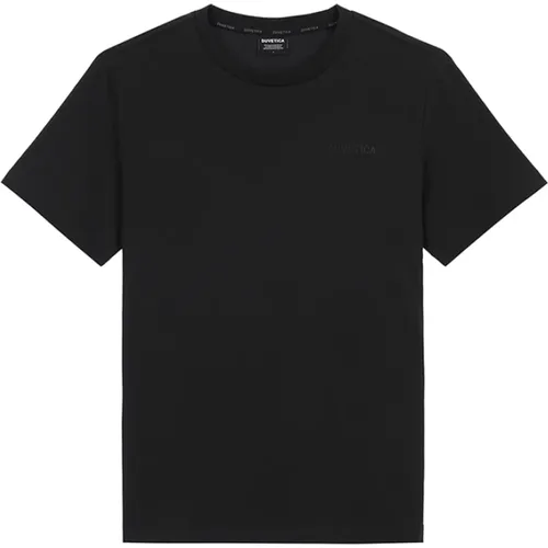 Kurzarm T-Shirt mit Kleinem Logo , Herren, Größe: M - duvetica - Modalova