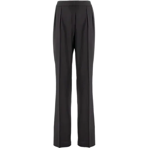 Contemporary Straight-Fit Wool Trousers , female, Sizes: S, L, XL, M - Fabiana Filippi - Modalova
