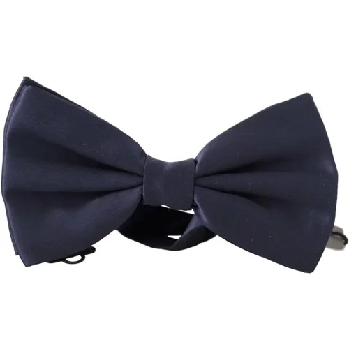 Sapphire Silk Bow Tie - Dolce & Gabbana - Modalova