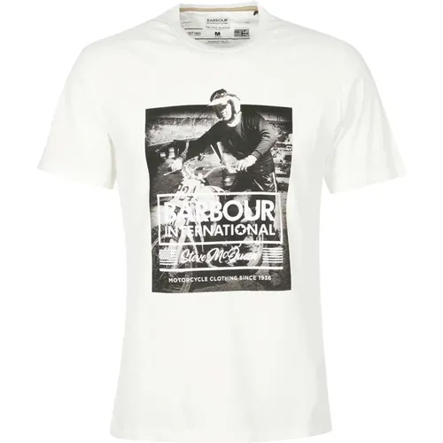 Weiße T-Shirts Barbour - Barbour - Modalova