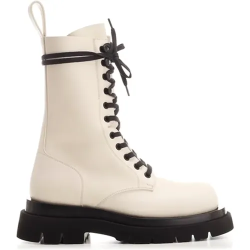 Lug Leather Boots , female, Sizes: 5 1/2 UK, 7 UK - Bottega Veneta - Modalova