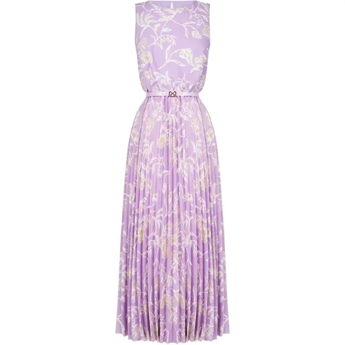 Violet Spring Summer Dress , female, Sizes: S, L - RINASCIMENTO - Modalova