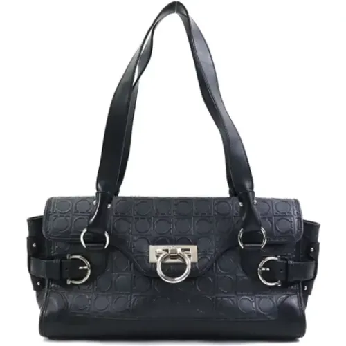 Pre-owned Leather shoulder-bags , female, Sizes: ONE SIZE - Salvatore Ferragamo Pre-owned - Modalova