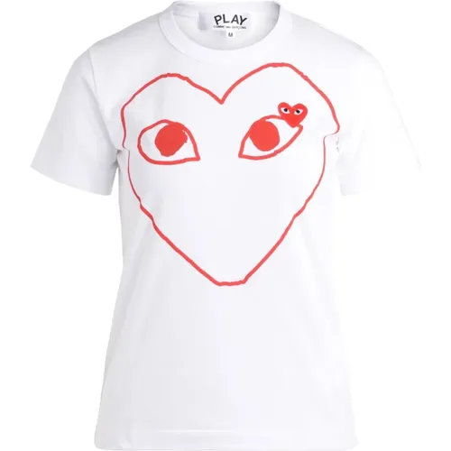 T-Shirts , female, Sizes: M - Comme des Garçons Play - Modalova