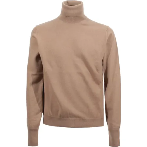 Kaschmir Rollkragenpullover Kamel Slim Fit - Drumohr - Modalova