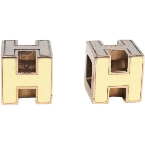 Pre-owned Metal earrings , female, Sizes: ONE SIZE - Hermès Vintage - Modalova