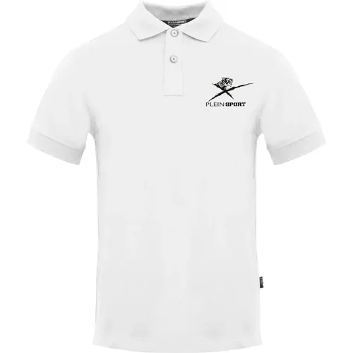 Kurzarm-Poloshirt aus Baumwolle , Herren, Größe: S - Plein Sport - Modalova
