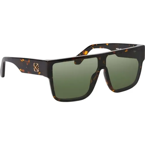 Syracuse Sonnenbrille Grüne Gläser - Off White - Modalova