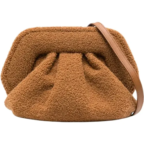 Ruched Handbag with Adjustable Strap , female, Sizes: ONE SIZE - THEMOIRè - Modalova