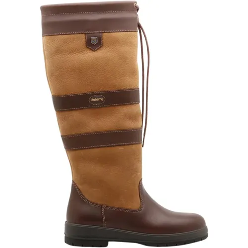 Brauner Leder-Outdoor-Stiefel , Damen, Größe: 37 EU - dubarry - Modalova