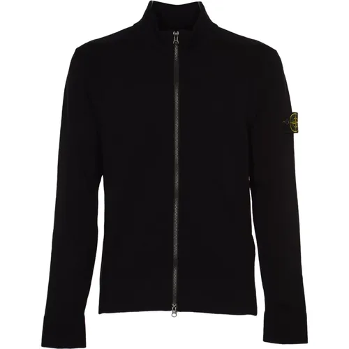 Blauer Pullover Maglia RWS , Herren, Größe: L - Stone Island - Modalova