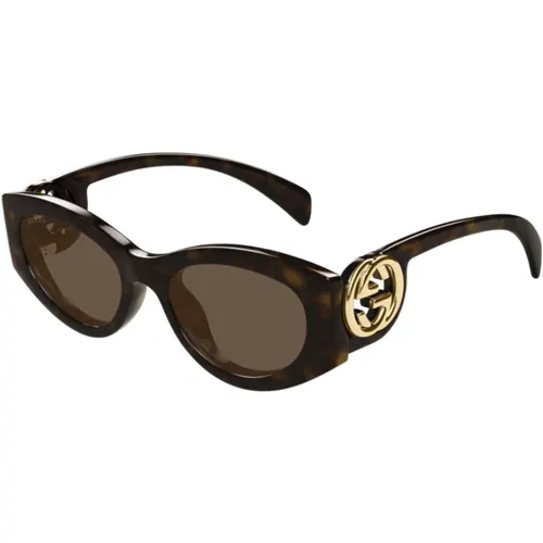 Stylish Sunglasses with Black Frames , female, Sizes: ONE SIZE - Gucci - Modalova