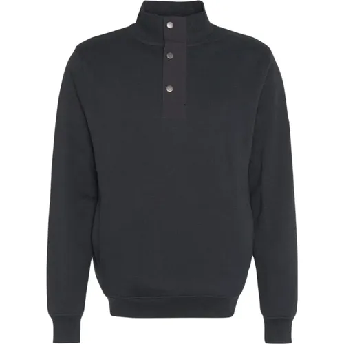 Flight Half Zip Sweatshirt Schwarz , Herren, Größe: L - Barbour - Modalova