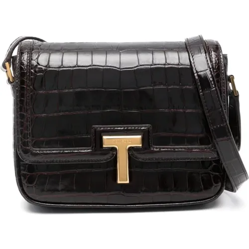 Braune Schultertasche Eleganter Stil - Tom Ford - Modalova