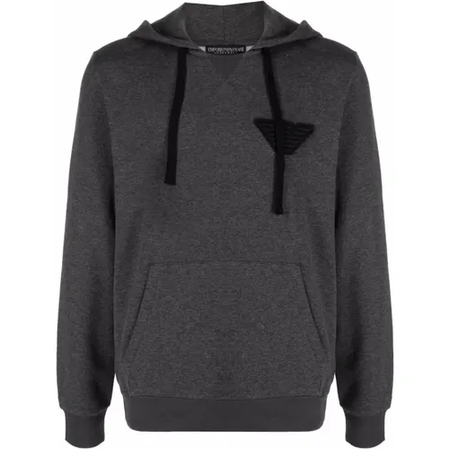 Logo Hooded Sweatshirt , male, Sizes: M - Emporio Armani - Modalova