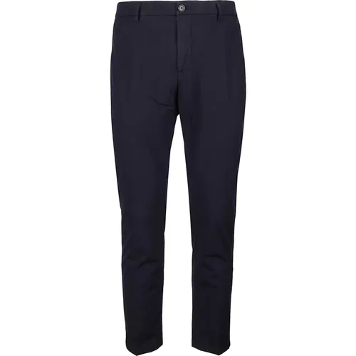 Navy Cropped Prince Chinos Pants , male, Sizes: W32 - Department Five - Modalova