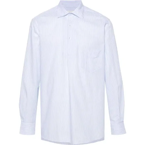 Striped Cotton Shirt , male, Sizes: M - Manebí - Modalova