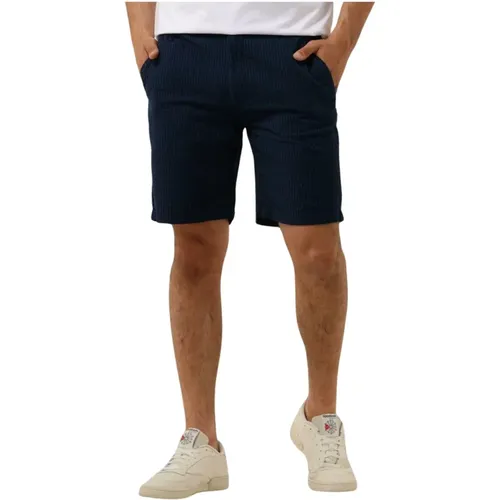 Butcher of , Blaue Seersucker Sommer Shorts , Herren, Größe: XL - Butcher of Blue - Modalova