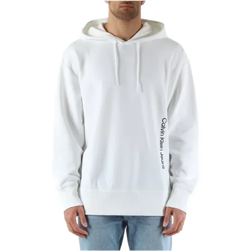 Hooded Cotton Sweatshirt , male, Sizes: S, L, XS, M - Calvin Klein Jeans - Modalova