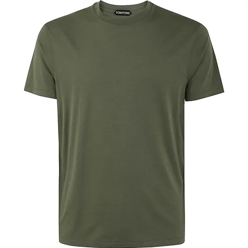 Pale Army Crew Neck T-Shirt , male, Sizes: L - Tom Ford - Modalova