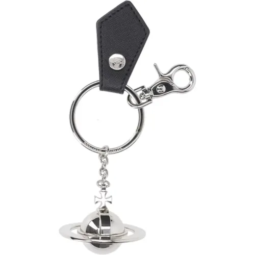 Silberne Schlüsselanhänger mit Logo - Vivienne Westwood - Modalova