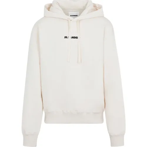 Neutral Logo Hoodie Sweatshirt , male, Sizes: L, M, S - Jil Sander - Modalova