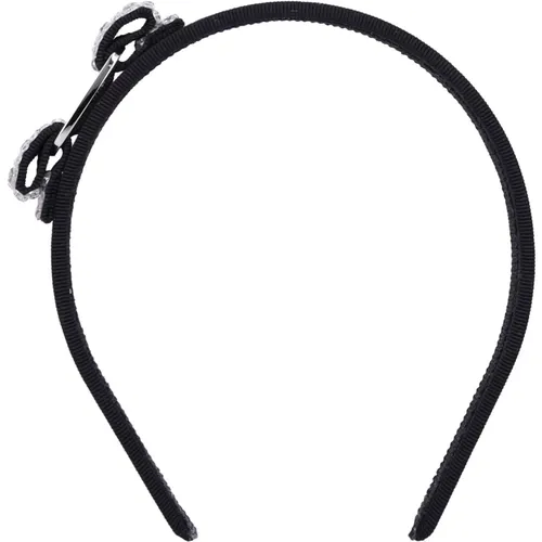 Crystal Grosgrain Vara Headband , female, Sizes: ONE SIZE - Salvatore Ferragamo - Modalova