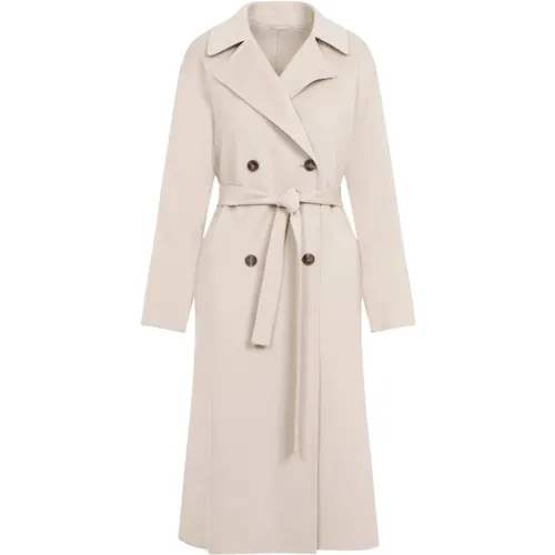 Luxurious Trench Coat in Neutral , female, Sizes: S, M - Yves Salomon - Modalova