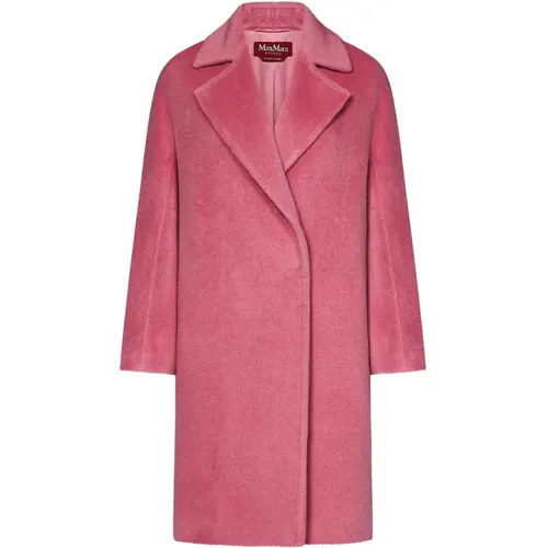 Alpaca Wool Double-Breasted Coat , female, Sizes: S, XS - Max Mara - Modalova