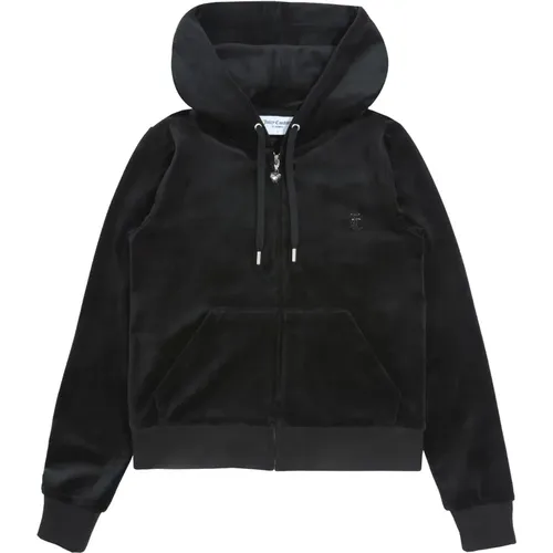 Schwarzer Jewel Robertson Hoodie , Damen, Größe: M - Juicy Couture - Modalova