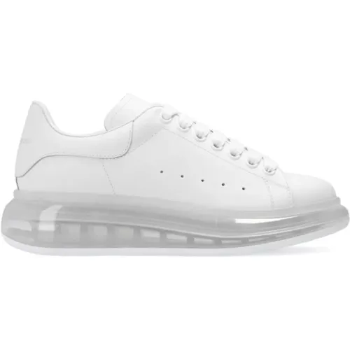 Weiße Larry Ledersneakers , Damen, Größe: 41 1/2 EU - alexander mcqueen - Modalova