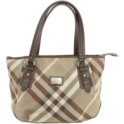 Pre-owned Canvas shoulder-bags , female, Sizes: ONE SIZE - Burberry Vintage - Modalova