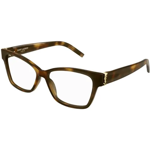 Optische Donna Recycledacetate Brille , unisex, Größe: 55 MM - Saint Laurent - Modalova