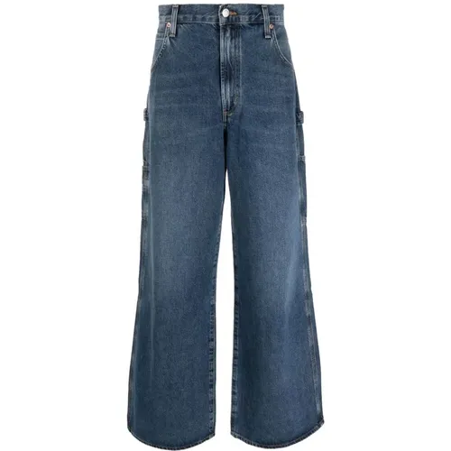 Organische Wide-Leg Jeans , Herren, Größe: W30 - Agolde - Modalova