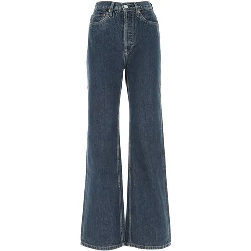 Klassische Flared Jeans für Frauen , Damen, Größe: W30 - Re/Done - Modalova