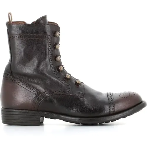 Leather Anfibio Boots , female, Sizes: 4 UK, 4 1/2 UK, 5 UK - Officine Creative - Modalova