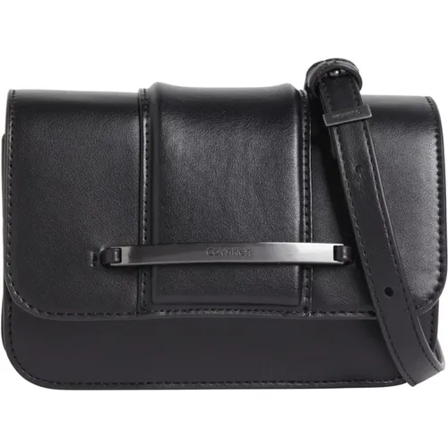 Schwarze Crossbody-Tasche , Damen, Größe: ONE Size - Calvin Klein - Modalova