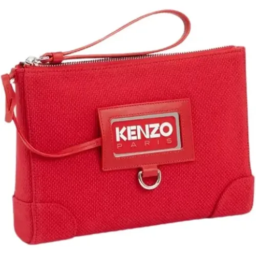 Travel-inspired Bag with Badge Holder , female, Sizes: ONE SIZE - Kenzo - Modalova