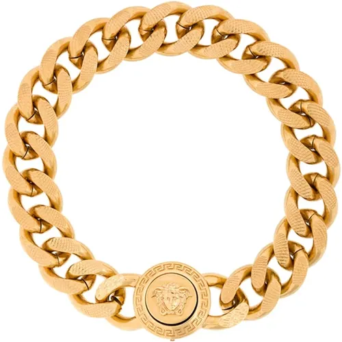 Medusa Chain Bracelet , male, Sizes: ONE SIZE - Versace - Modalova