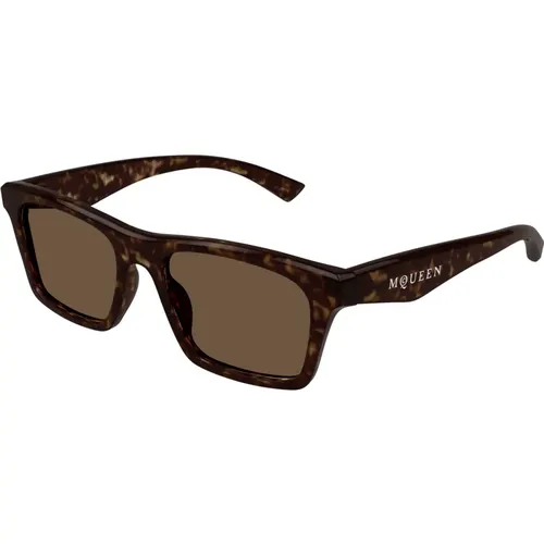 Stylische Sonnenbrille Am0472S Farbe 002 , Herren, Größe: 53 MM - alexander mcqueen - Modalova