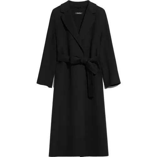 Esturia Coat with V-Neck and Pockets , female, Sizes: L, XS - Max Mara - Modalova