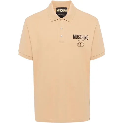 Polo Shirt with Logo Print , male, Sizes: L, XL, S - Moschino - Modalova