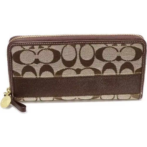 Pre-owned Canvas wallets , female, Sizes: ONE SIZE - Coach Pre-owned - Modalova