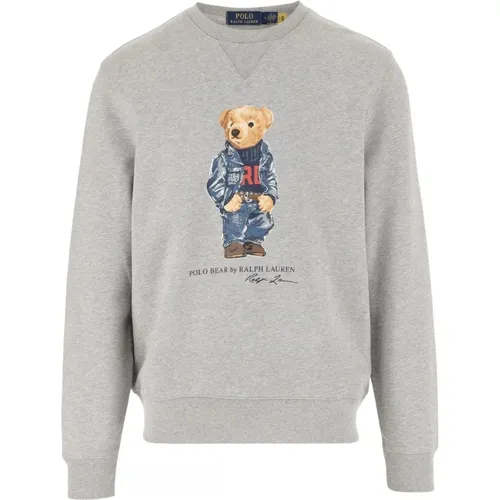 Sweatshirt aus Baumwollmischung mit Polo Bear-Print , Herren, Größe: M - Polo Ralph Lauren - Modalova