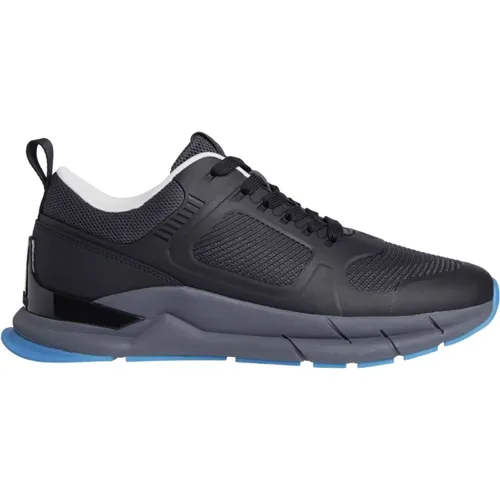 Mesh Lace-Up Sneakers , male, Sizes: 7 UK, 12 UK, 11 UK, 9 UK, 10 UK, 8 UK - Calvin Klein - Modalova