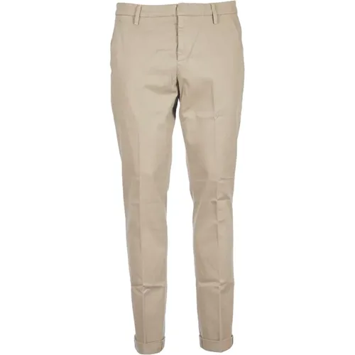 Slim Fit Chinos mit Gürtelschlaufen - Dondup - Modalova