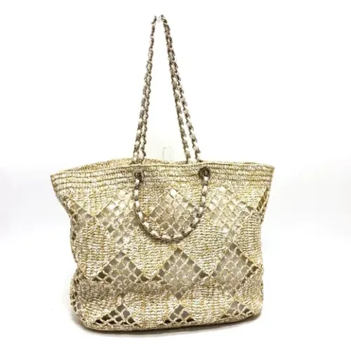 Pre-owned Raffia handbags , female, Sizes: ONE SIZE - Chanel Vintage - Modalova