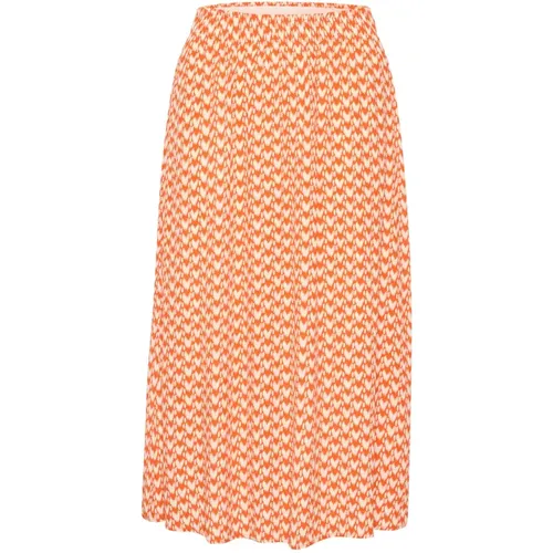 Tigerlily Graphic A-line Skirt , female, Sizes: M, S, XL, L, XS, 2XL - Saint Tropez - Modalova