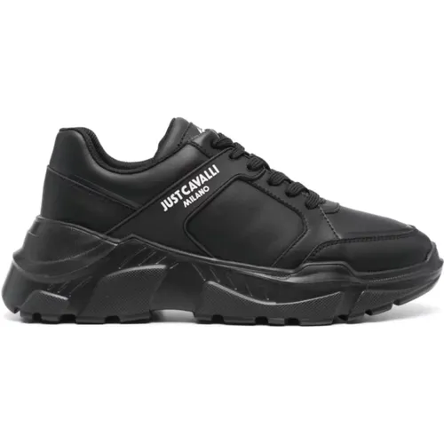 Schwarze Sneakers für Männer Aw24 , Herren, Größe: 44 EU - Just Cavalli - Modalova