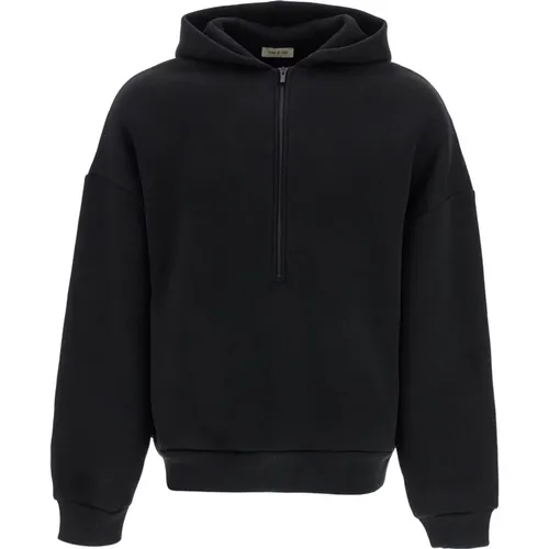 Oversized Kapuzenpullover mit halbem Reißverschluss , Herren, Größe: XL - Fear Of God - Modalova